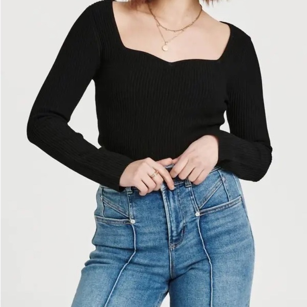 Black Sweetheart Sweater